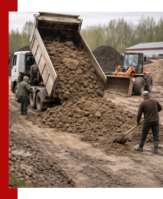 Доставка глин и суглинков в Биробиджане оптом и вкрай