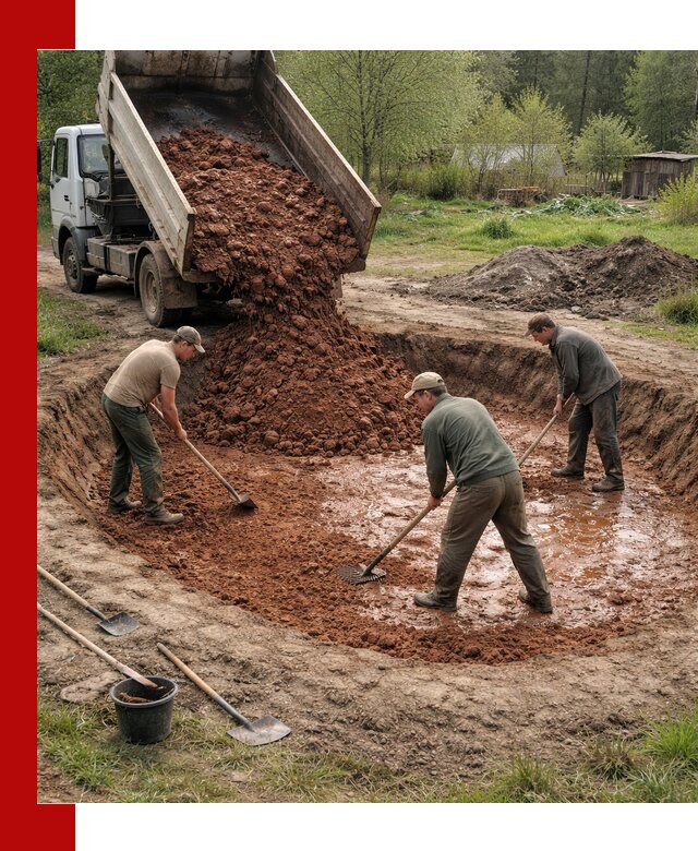 Купить качественную глину для пруда в Биробиджане