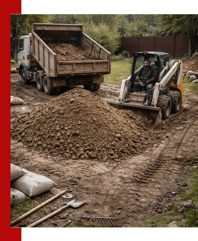 Суглинок для планировки участков в Биробиджане с доставкой и выгрузкой