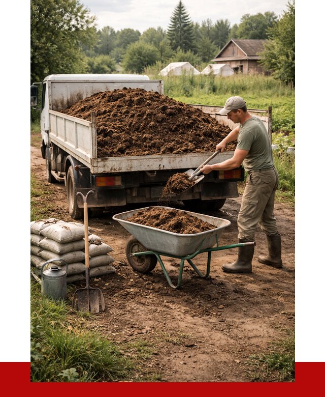 Купить коровий навоз с доставкой в Биробиджане от 1825 р. | ПРОНЕРУДБрб