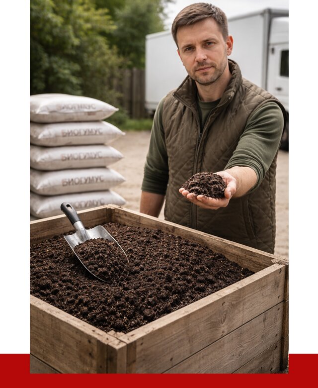 Купить биогумус в Биробиджане с доставкой от 8617 р. за куб | ПРОНЕРУДБрб