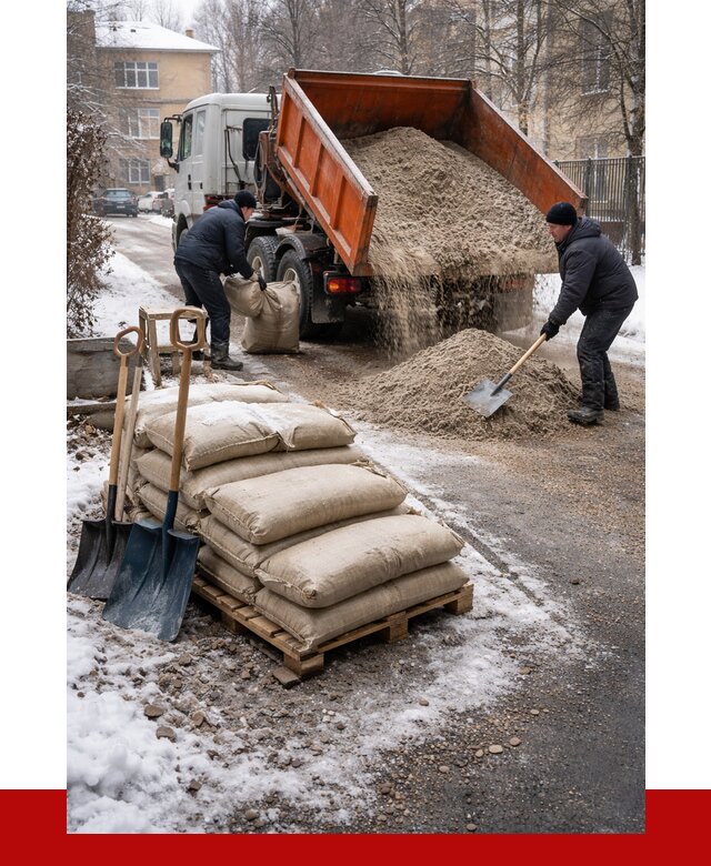 Противогололедные материалы оптом в Биробиджане от 4258 р. | ПРОНЕРУДБрб