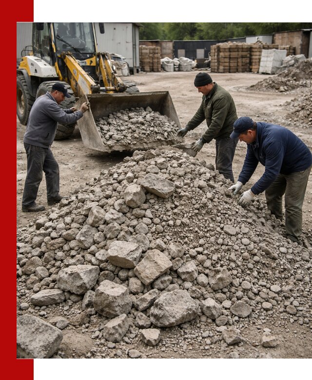 Демонтаж и вывоз бой бетона в Биробиджане