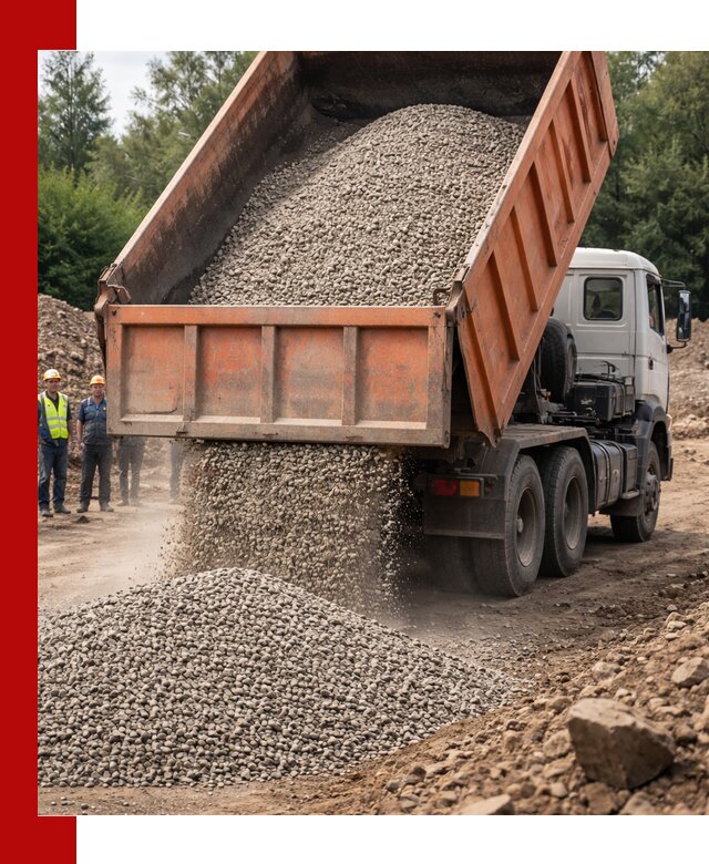 Доставка сыпучих материалов самосвалом в Биробиджане быстро и надежно