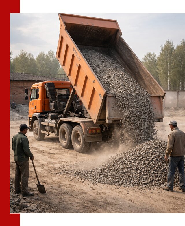 Доставка самосвалом 20 м3 в Биробиджане быстро и надежно