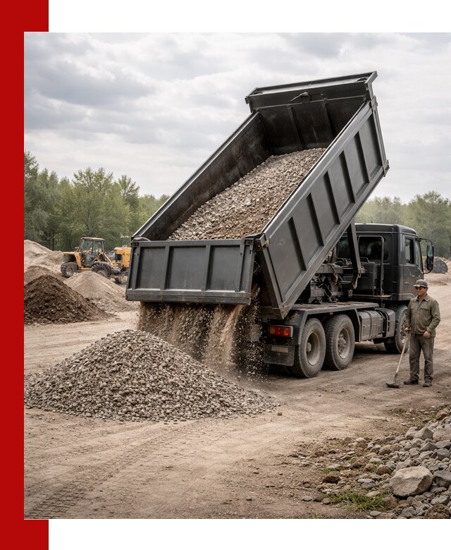 Доставка самосвалом 30 м3 по выгодным ценам в Биробиджане