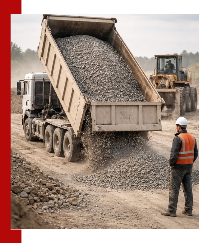 Доставка самосвалом 40 кубов цемента и сыпучих в Биробиджане