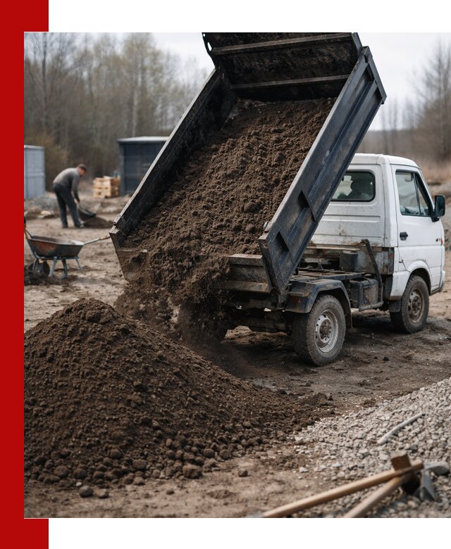 Аренда минисамосвала в Биробиджане для доставки сыпучих материалов