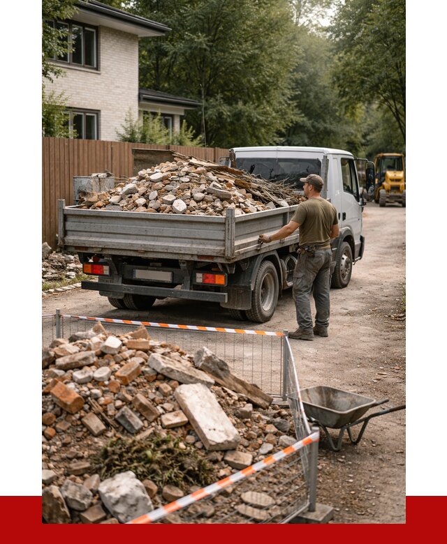 Вывоз строительного мусора с погрузкой в Биробиджане от 7604 р | ПРОНЕРУДБрб