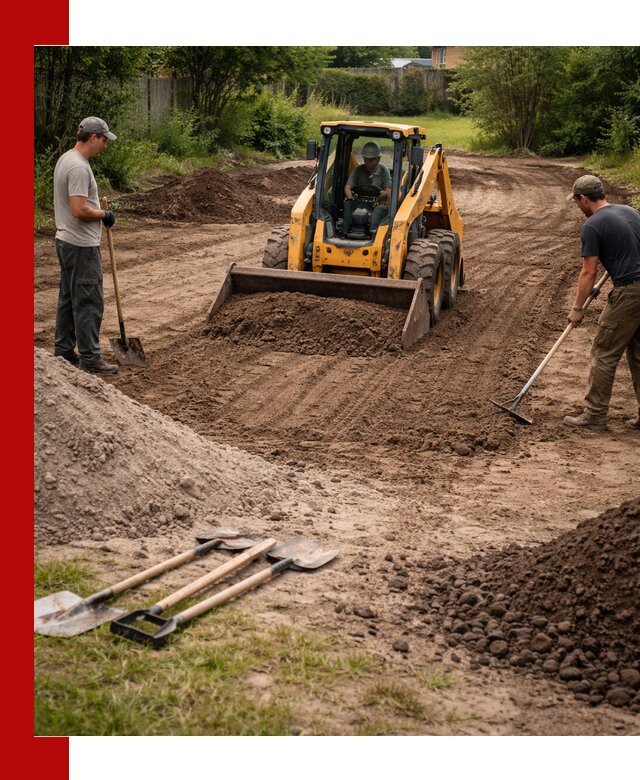 Планировка участка грунтом с вывозом и доставкой в Биробиджане