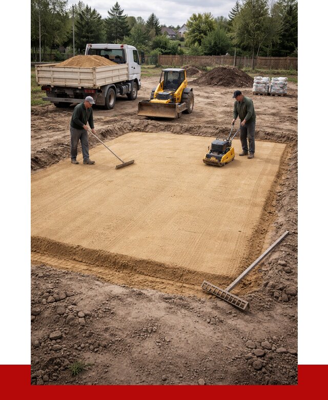 Устройство песчаной подушки в Биробиджане от 4562 р. ПРОНЕРУДБрб